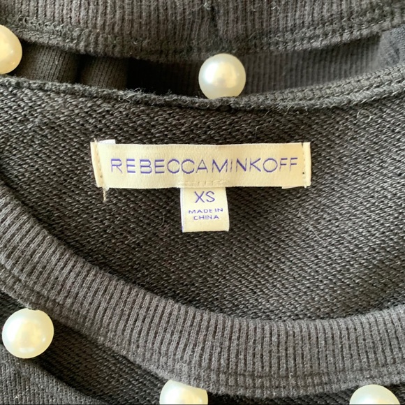 Closet clean out! Rebecca Minkoff Open Neckline Pearl Sweatshirt XS - Picture 10 of 11